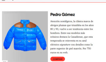Pedro Gómez en Esquire